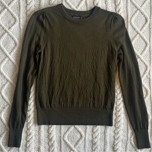 Banana Republic Merino Wool Sweater in Olive